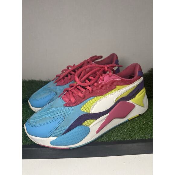 Puma RS-X3 Puzzle Sneakers Women’s Size 10 Multi-Color Running Shoes 373797-08 - Picture 1 of 9